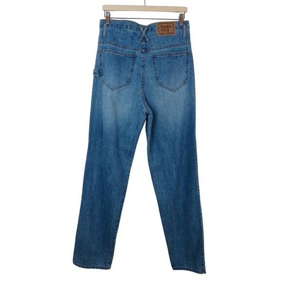 Vintage 90s Y2K NADA NUFF Womens Loose Wide Leg Carpenter Jeans DEADSTOCK Size M - Picture 4 of 11